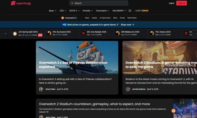 Esports.gg: The Ultimate Hub for Overwatch News, Live Scores, and Pro Insights