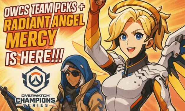 🌟 Suit Up Heroes! OWCS Team Packs + Radiant Angel Mercy is HERE! 💖✨
